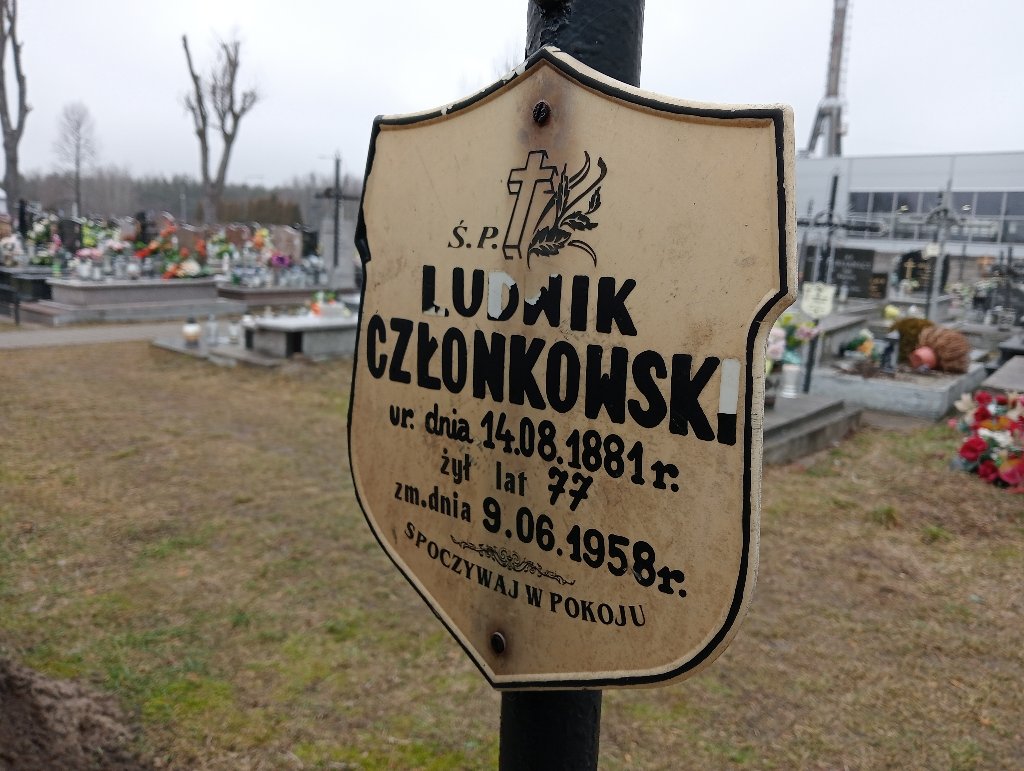 Grób Ludwik Członkowski